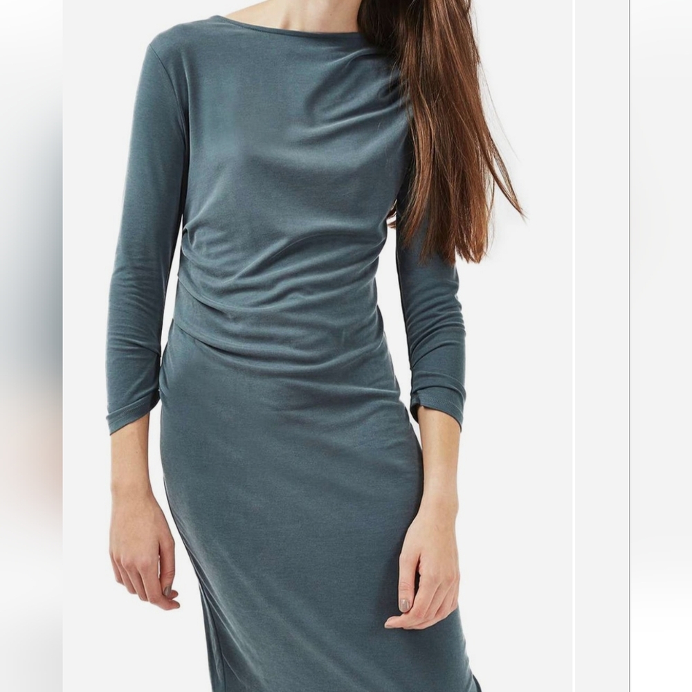 Topshop Drape Mid-length Dress
